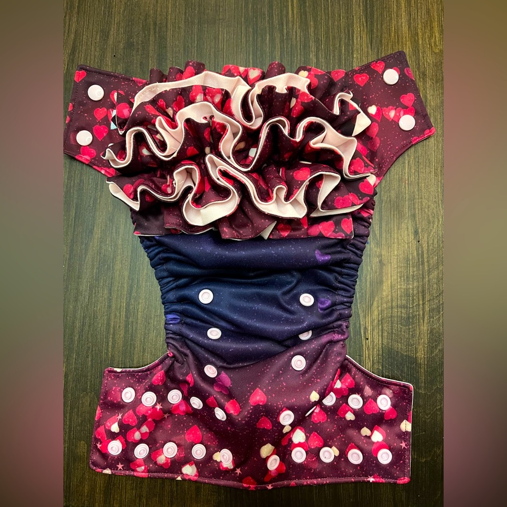 Valentines theme Bella Luna pocket diaper